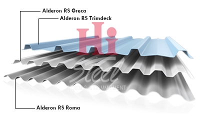 Atap Alderon RS Roma 1.2mm X 764mm X 4m (Single Layer)