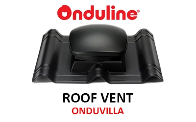 Roof Vent Onduvilla 45cm X 51cm - Black